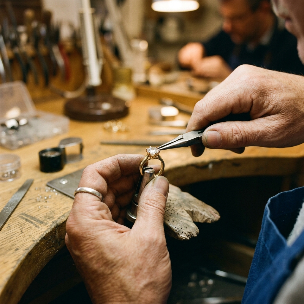 Crafting a diamond ring